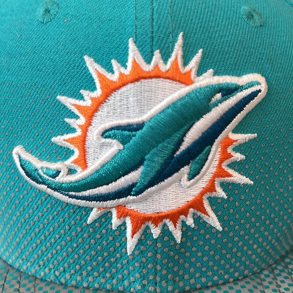 Men's New Era Aqua Miami Dolphins 39THIRTY Flex Team Classic Hat NEW ERA - Picture 3 of 12